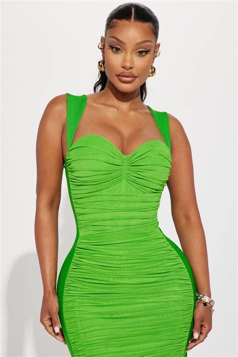 green dresses Fashion Nova